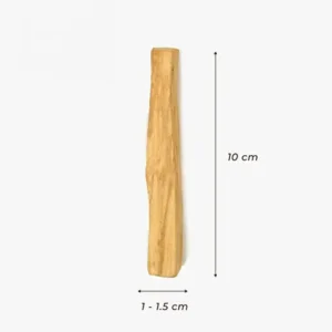 Stick de palo santo delgado de 10 cm y 1 a 1.5 cm de grosor para exportación al por mayor desde Perú