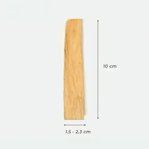 Palo santo grueso al por mayor con dimensiones 10 cm de largo y 1.5 a 2.3 cm de ancho, madera natural de Perú
